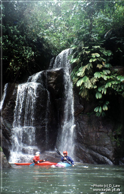 One of the many waterfalls on the Lower Mishualli