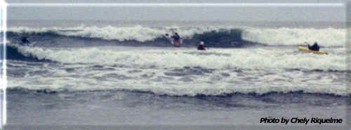 The surfing is great  in Mehuin.